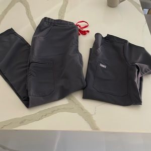 Figs charcoal scrubs set